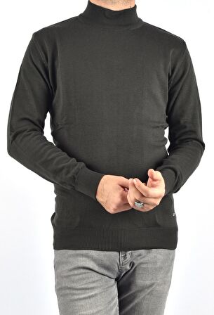 21011 TRİKO YARIM BALIKÇI KAZAK /HAKİ/L