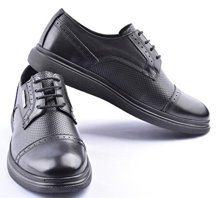 PC-90165 DERİ AYAKKABI /SİYAH/41