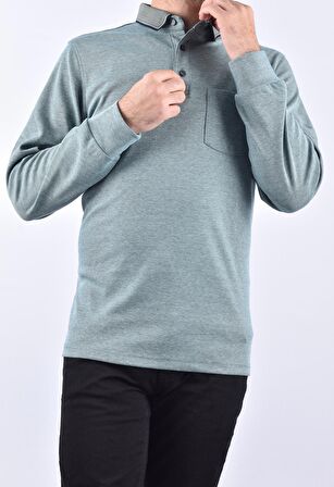 R7280 CEPLİ SWEAT /LACİVERT-YEŞİL/M