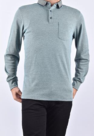 R7280 CEPLİ SWEAT /LACİVERT-YEŞİL/M