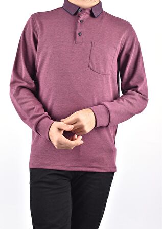 R7280 CEPLİ SWEAT /LACİVERT-GÜL/M