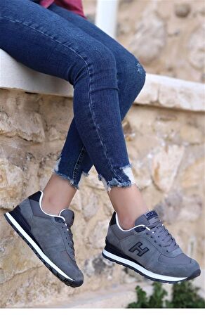 Hammer Jack Peru Kadın Günlük Spor Ayakkabı 19250 Gri v9