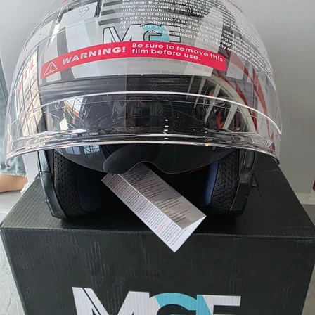 ÇENESİZ KASK JK528-1 MGE VİZÖRLÜ MAT SİYAH GÜMÜŞ XL