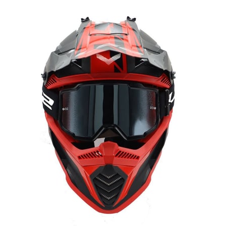LS2 CHARGER GOGGLES MOTOKROS GÖZLÜK SİYAH İRİDYUM CAMLI ORJİNAL