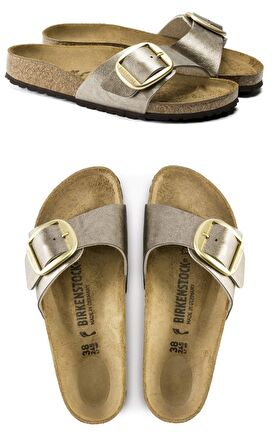 Birkenstock Madrid Tek Toka Hakiki Deri Kadın Terlik