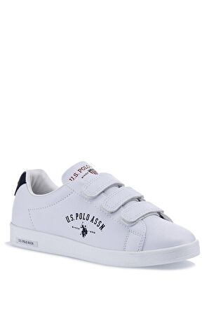 U.S. Polo Assn. SINGER Beyaz Günlük Spor Ayakkabı 3 Cırtlı