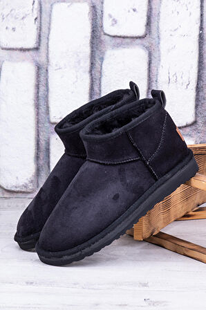 Pierre Cardin Ug Kısa Süet Kadife Kadın Bot Kışlık