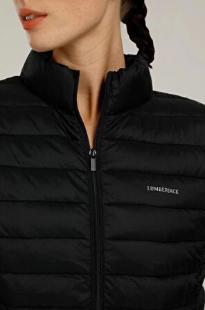 Lumberjack North Hafif Fermuarlı Şişme Kışlık Kadın Mont