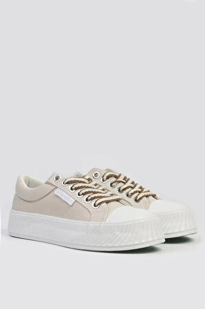 Benetton 10097 Kadın Günlük Yüksek Taban Sneaker Ayakkabı