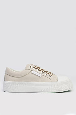 Benetton 10097 Kadın Günlük Yüksek Taban Sneaker Ayakkabı