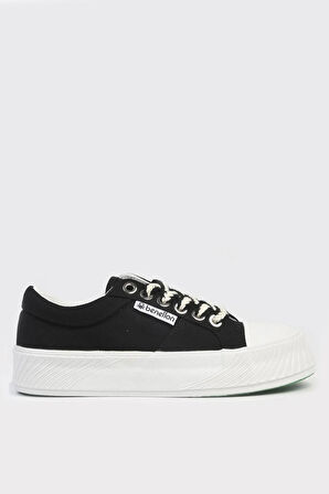 Benetton 10097 Kadın Günlük Yüksek Taban Sneaker Ayakkabı