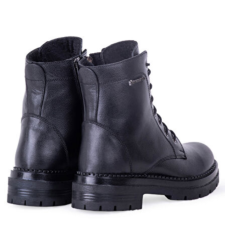 Pierre Cardin 54061 Kadın Hakiki Deri Fermuarlı Bağcıklı Bot