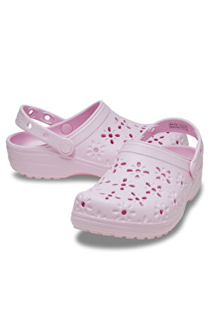 Crocs Classic Floral Cut Out Clog Kadın Terlik