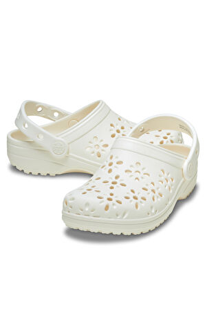 Crocs Classic Floral Cut Out Clog Kadın Terlik
