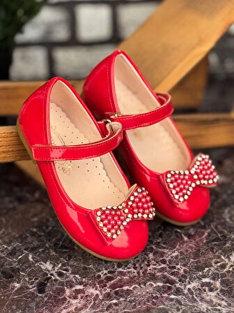 Ghattix Baby Kids Çocuk Bebek Kız Babet Ayakkabı