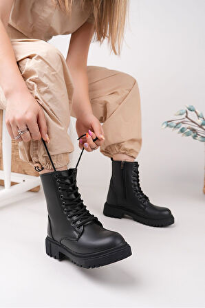 Ghattix Kadın Fermuarlı Kışlık Bot Günlük