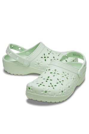 Crocs Classic Floral Cut Out Clog Kadın Terlik