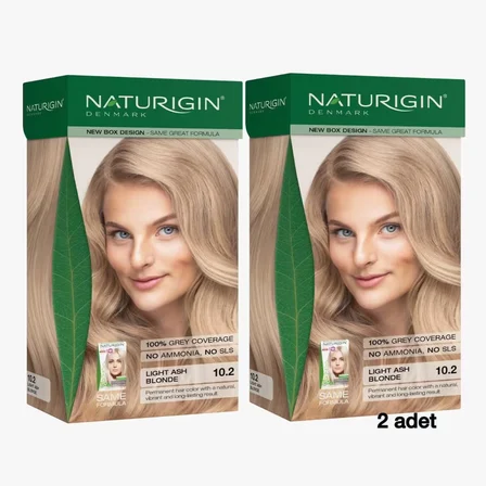 Naturigin Doğal Saç Boyası Açık Küllü Sarı 10.2 ( 2 Adet )