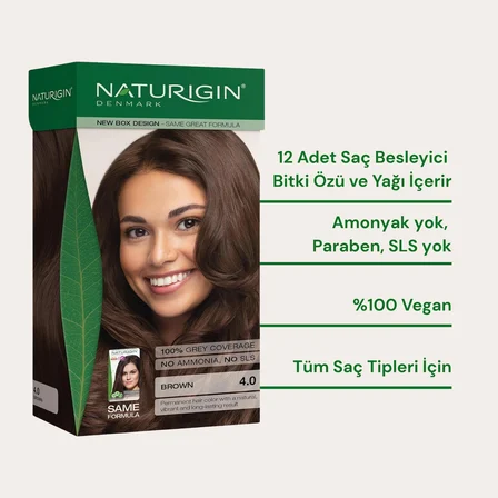 Naturigin Dogal Saç Boyasi Kahve 4.0 ( 2 Adet )