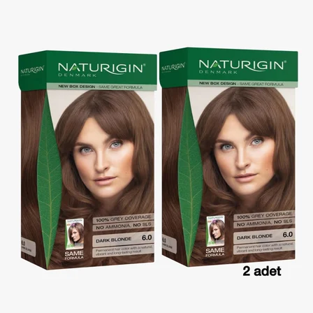 Naturigin Doğal Saç Boyası Koyu Sarı 6.0 ( 2 Adet )