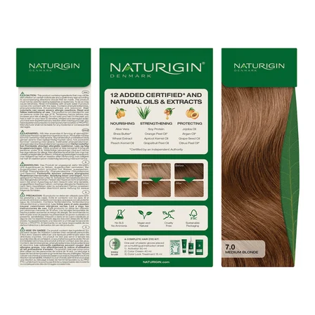 Naturigin Doğal Saç Boyası Orta Sarı 7.0 ( 2 Adet )