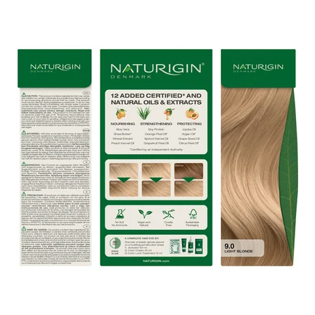 Naturigin Doğal Saç Boyası Açık Sarı 9.0 ( 2 Adet )