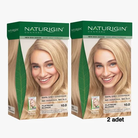 Naturigin Doğal Saç Boyası Platin Sarı 10.0 ( 2 Adet )