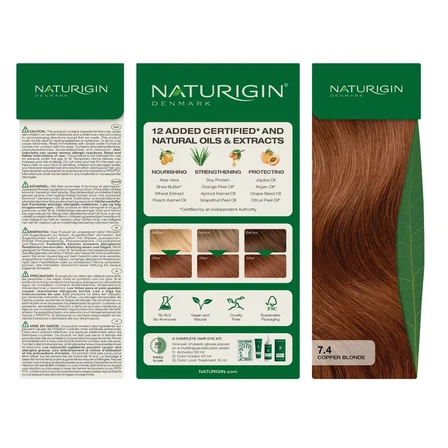 Naturigin Doğal Saç Boyası Bakır Sarı 7.4 ( 2 Adet )