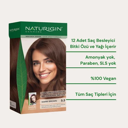Naturigin Doğal Saç Boyası Kumral 5.3 ( 2 Adet )