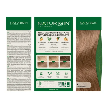 Naturigin Doğal Saç Boyası Küllü Sarı 8.1 ( 2 Adet )