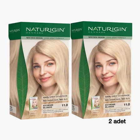 Naturigin Doğal Saç Boyası Çok Açık Sarı 11.0 ( 2 Adet )