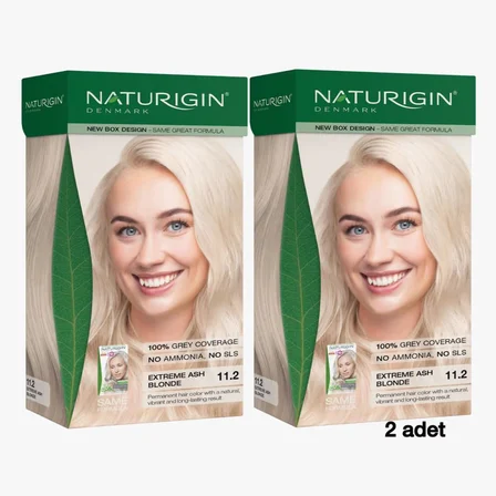 Naturigin Doğal Saç Boyası Çok Açık Küllü Sarı 11.2 ( 2 Adet )