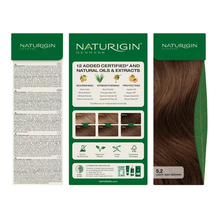 Naturigin Doğal Saç Boyası Açık Küllü Kahve 5.2