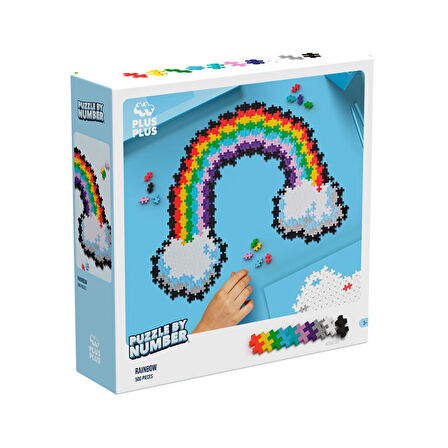 Plus-Plus Puzzle by Number Rainbow (500 Parça)
