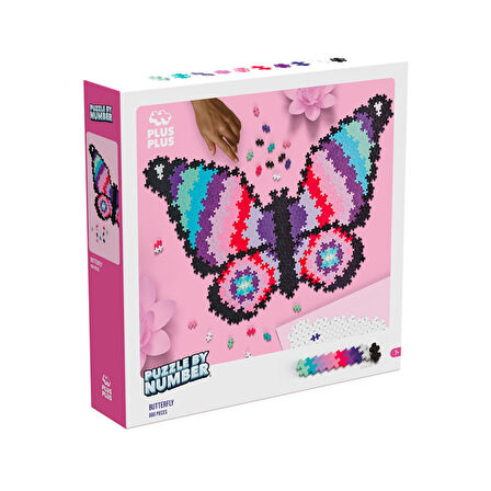 Plus-Plus Puzzle by Number Butterfly (800 Parça)