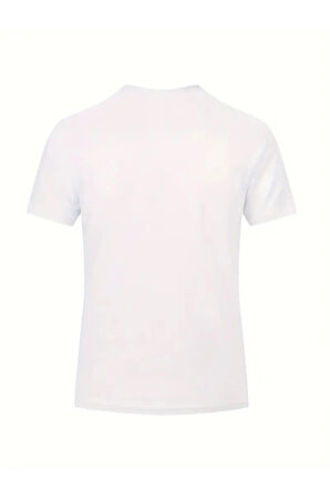 Unisex Pamuklu Sihirli Çizgi Ön Baskılı Tasarım Tshirt