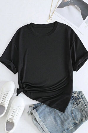 Unisex Van Gogh Yıldızlı Gece Sırt Baskılı Oversize T-shirt