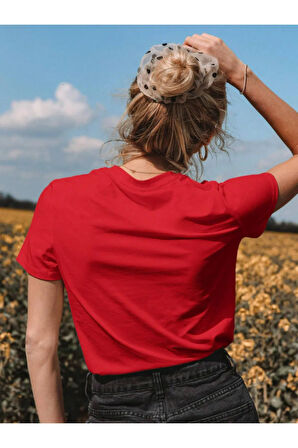 Unisex Sun Moon Ön Baskılı Oversize T-shirt