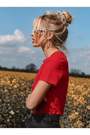 Unisex Sun Moon Ön Baskılı Oversize T-shirt