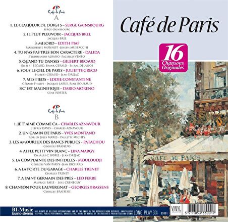 Cafe De Paris - Plak  