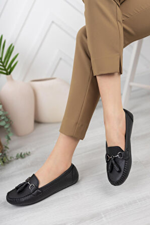 Khayt Tassel Casual Günlük Kadın Babet Ayakkabı
