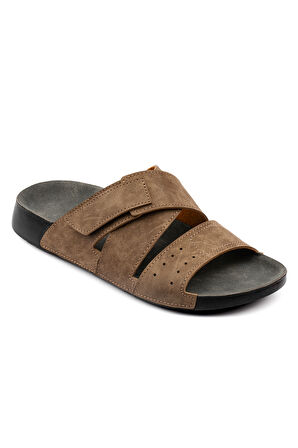 Khayt Edman Anatomik Ortopedik Bantlı Günlük Erkek Terlik