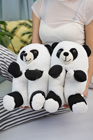 Khayt Tatlı Panda Rahat Peluş Yıkanabilir Unisex Panduf Ev Botu