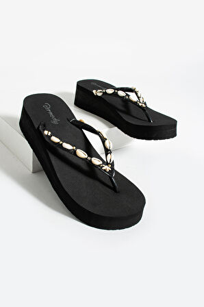 Khayt Cleo Platform Topuk Kadın Parmak Arası Terlik