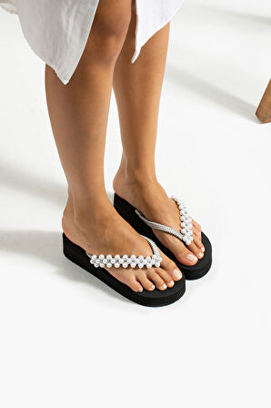 Khayt Sabrina Taşlı Parmak Arası Acıtmaz Kadın Terlik