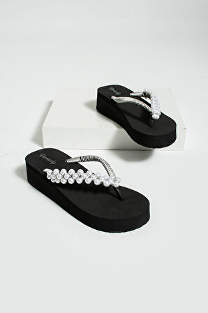 Khayt Sabrina Taşlı Parmak Arası Acıtmaz Kadın Terlik