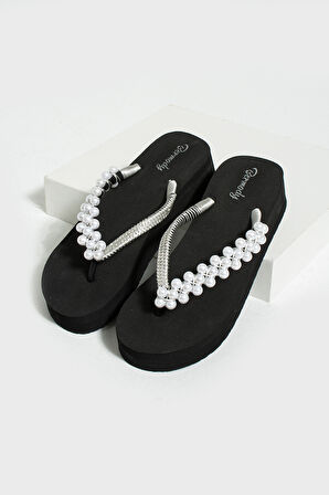 Khayt Sabrina Taşlı Parmak Arası Acıtmaz Kadın Terlik