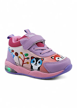 Khayt ZıpZıp Ortopedik Hafif Yuva Kreş Ev Unisex Işıklı Çocuk Spor Ayakkabı