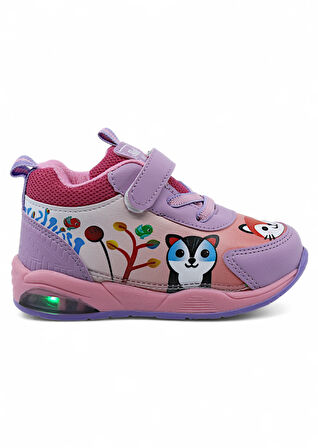 Khayt ZıpZıp Ortopedik Hafif Yuva Kreş Ev Unisex Işıklı Çocuk Spor Ayakkabı