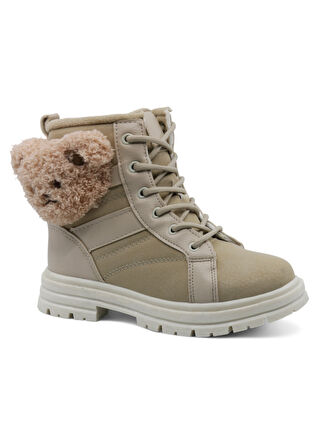 Khayt Trave Su ve Soğuk Dayanıklı Ortopedik Kaymaz Taban Köpek Aksesuarlı Fermuarlı Kışlık Çocuk Bot